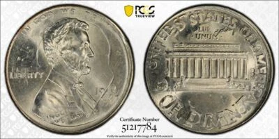 1993 P PCGS MS65 DOUBLE DEMONINATION ERROR Lincoln Cent on Roosevelt Dime 53506B - Image 1 of 4