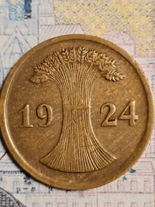 2 Reichspfennig 1924 D. Weimarer Republik - Bild 1 von 2