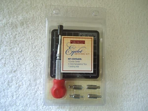 " NIP " Portafolia 6 Piece Eyelet Setting Kit " GREAT GIFT ITEM " - Picture 1 of 7