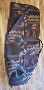 🔥  Vintage Allen Bow Firearms Soft-sided Padded Case 52x19 RARE Southwest/Aztec