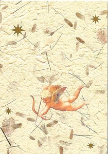 Cherub Collection Baby Angel Cupid With Arrow - Blank Note Cards - Set of 3 - Picture 1 of 2