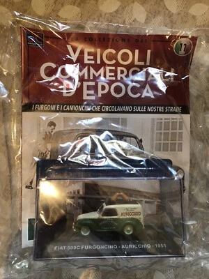 Veicoli commerciali d'epoca - Fiat 500C - Furgoncino-Auricchio - 1951 Da Edicola - Immagine 1 di 2