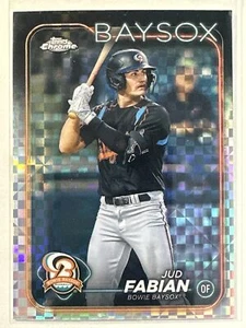 2024 Topps Pro Debut #PDC-6 Jud Fabian Chrome X-Fractor - Picture 1 of 2