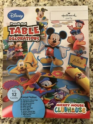 Disney Mickey Mouse Clubhouse Hallmark Party Punch Out Table Decorations. - Image 1 of 2
