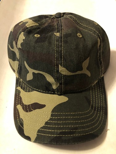 New Camo Camouflage Green Hook and Loop Back Hat Cap New with out tags ...