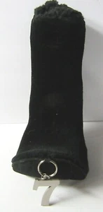 Golf Club Cover Black No 7 Charm - Picture 1 of 4