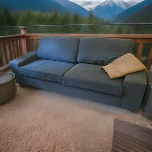 Couch Ikea Blau Gemütlich - Bild 1 von 2
