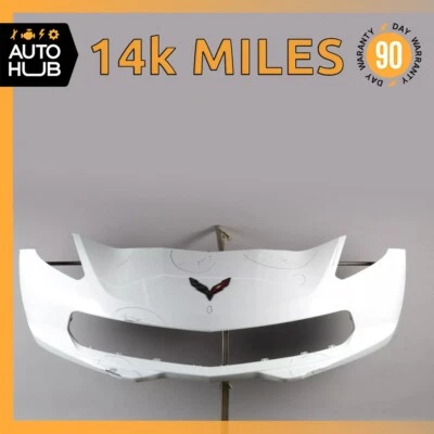 14-19 Chevrolet Corvette C7 Z06  Front Bumper Cover Assembly White OEM 14k - Image 1 of 4