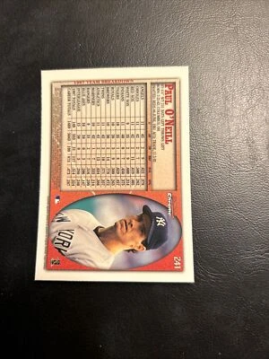 C54a 1998 Bowman Chrome #241 Paul O’neill, New York Yankees - Image 1 of 2