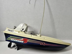 VTG Nikko Radio Control Sea Hawk RC Remote Control Speedboat 27 MHz Untested - Picture 1 of 7