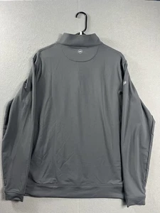 Peter Millar Sweater Mens Large Gray Perth Performance 1/4 Zip Crown Sport Golf - Picture 1 of 11