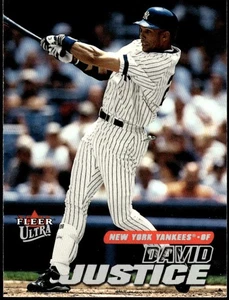 2001 Fleer Baseball Ultra David Justice #47 New York Yankees MLB Card - Picture 1 of 10