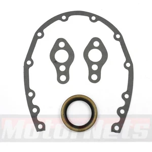 SBC Timing Chain Cover Gasket Set w/ Seal Small Block Chevy 283 305 327 350 383  - Picture 1 of 2