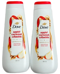 (2) Dove Holiday treats Body Wash Apple Caramel Crumble 20 oz Limited Edition - Picture 1 of 6