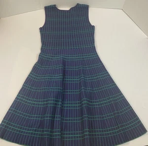 Ava Dress Ribbbed Stretch Womens Size Medium Green and Blue 80% viscose  - Picture 1 of 10