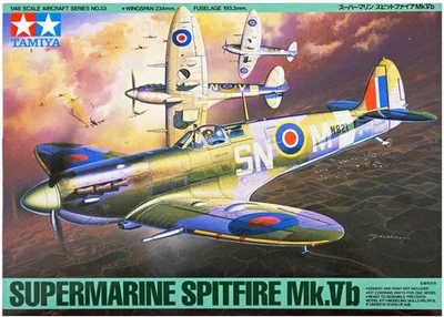 TAMIYA 1/48 Masterpiece No.33 SUPERMARINE SPITFIRE Mk.Vb TROP kit 61033 JAPAN81 - Immagine 1 di 2