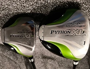Snake Eyes Python XLJ Driver And 3 Wood. RH, Regular Flex. Junior Clubs. - Picture 1 of 8