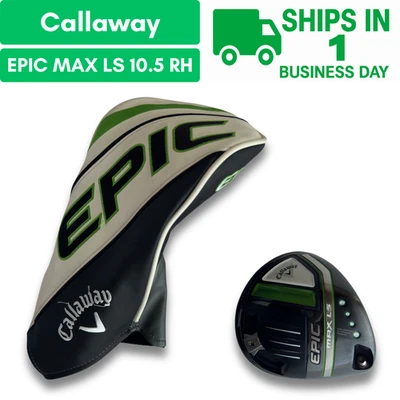 Callaway EPIC MAX LS Driver 10.5 solo testa RH con copricapo USATO SPEDIZIONE VELOCE - Immagine 1 di 4