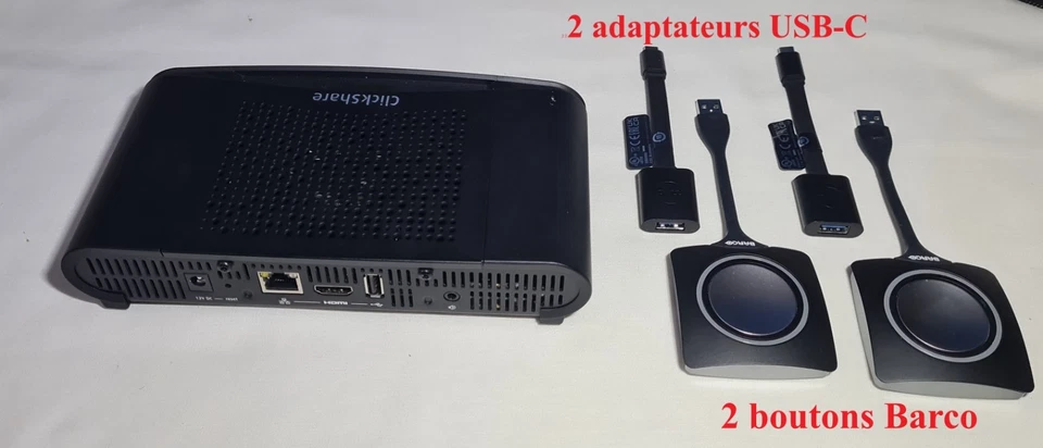 Barco ClickShare CS-100 2-Button Barco with USB-C Adapters R9861500D01 - Image 1 of 4