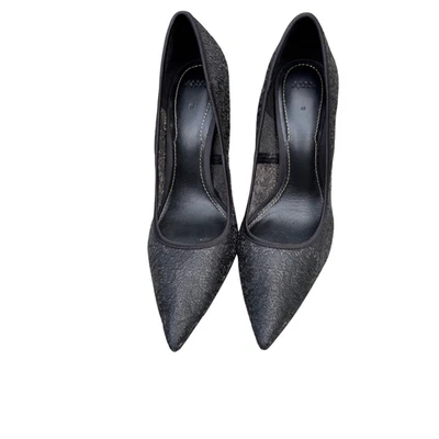 Zapatos de tacón alto Zara con diseño de encaje negro para mujer talla 41 aprox 9,5-10 en Estados Unidos Foto 1 de 4