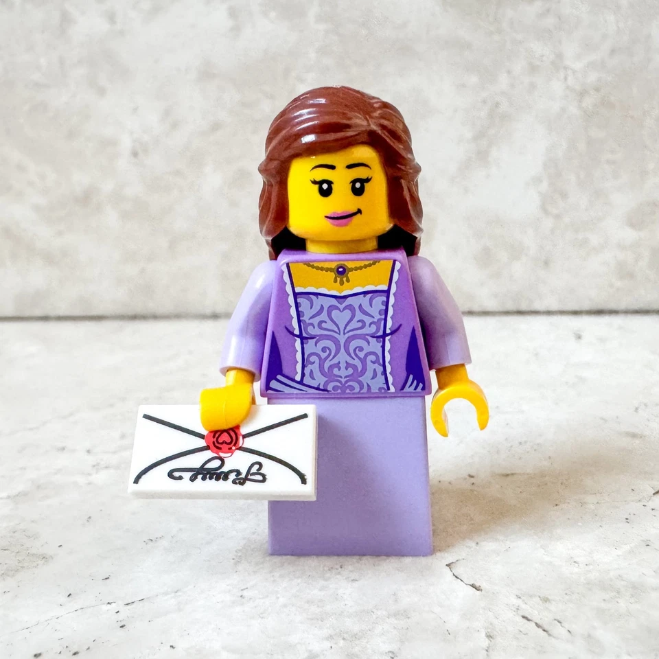 LEGO Castle Fantasy Principessa Dama Castello Re Gran Ballo Lettera Minifigure - Immagine 1 di 1