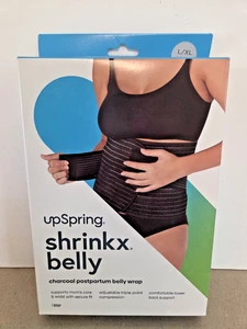 UpSpring Shrink X Belly Postpartum Wrap L - XL Black Compression Back NEW NIB - Picture 1 of 2