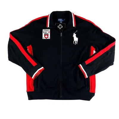 Chaqueta De Colección Polo Ralph Lauren Negra Big Pony Suiza Suiza Sui 10 Talla: XL Foto 1 de 4