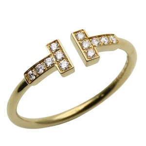 USADO TIFFANY & Co. Anillo T alambre EE. UU. 9-9,5 K18 oro... - Imagen 1 de 6