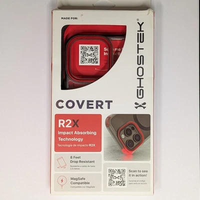 🛡️ Funda Encubierta Ghostek iPhone 16 Pro Max Transparente Delgada a Prueba de Golpes MagSafe Cubierta Foto 1 de 4