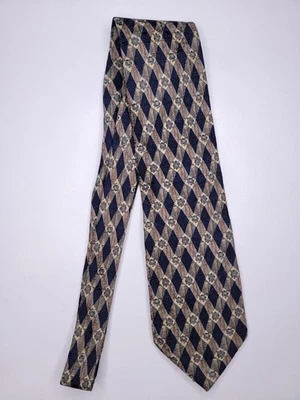 Corbata formal para hombre de hoy 57"Lx3,75"W azul marino/marrón Foto 1 de 4