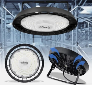 Blivrig 100W UFO Hallenstrahler Industrielampe 6500K Kaltweiß 10000LM, 144 LED  - Bild 1 von 3