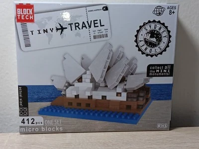 *FREE SHIP* SYDNEY OPERA HOUSE Tiny Travel Architecture Block Tech Brick Set - Image 1 of 4