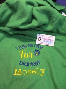 Personalized Dog Blanket This is my Fur Blanket 50 x 60 Polar Fleece Dog Blanket - Picture 1 of 1