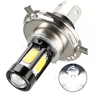 H4 HS1 LED Bulb 6000K White Motorcycle Headlight LED Hi-Lo Beam Light Lamp Bulbs - Picture 1 of 6