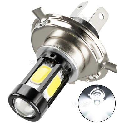 H4 HS1 LED Bulb 6000K White Motorcycle Headlight LED Hi-Lo Beam Light Lamp Bulbs - Image 1 of 4