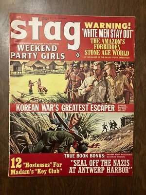 Stag men's adventure / pulp / sleaze magazine | April 1964 - Image 1 of 4