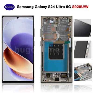 Für Samsung Galaxy S24 Ultra Full OLED LCD Display mit Rahmen Ersatzteil Grau de - Bild 1 von 4