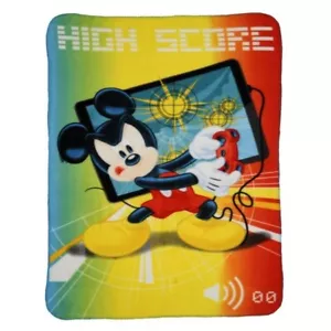 Mickey Mouse Blanket Kids Disnay Blanket 140x100cm Birthday Gift New - Picture 1 of 3