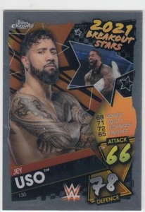 JEY USO 2021 TOPPS CHROME SLAM ATTAX WWE - 130 - Imagen 1 de 1