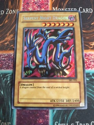 Yu-Gi-Oh! TCG Serpent Night Dragon SRL-103 Secret Rare Unlimited LP - Image 1 of 4
