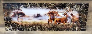 Buck Grassland Rectangular Metal Wall Sign - Picture 1 of 2