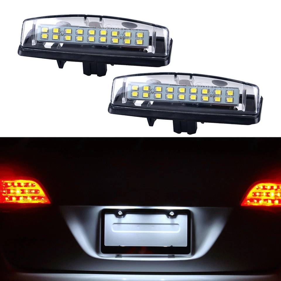 2X LED License Plate Lights For 2002-2011 Toyota Camry 2004-2010 Toyota Sienna Foto 1 de 4