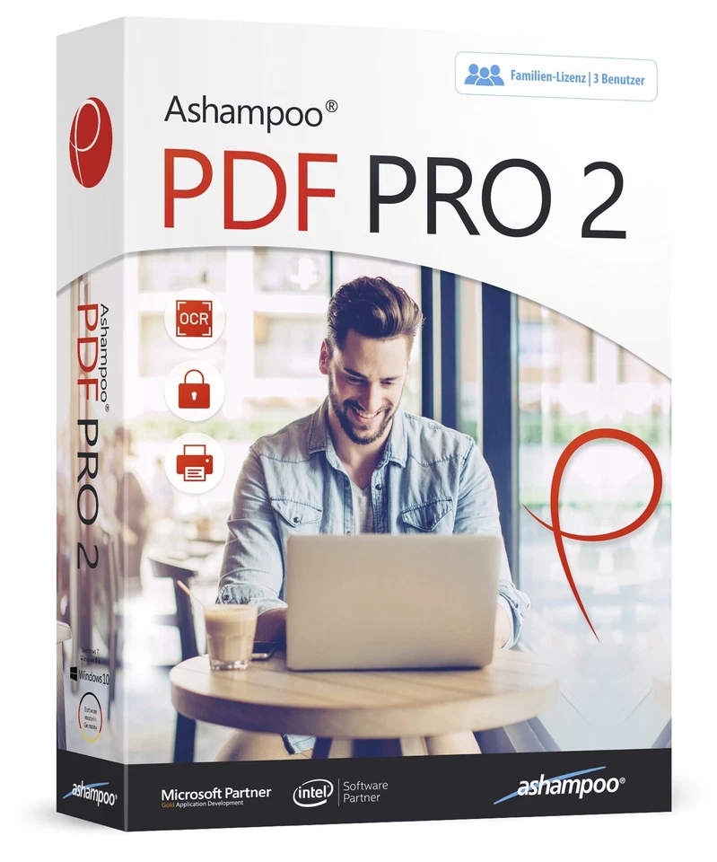 Ashampoo PDF Pro 2 für 3 PCs - Bearbeiten, Konvertieren, Zusammenfügen- Download - Bild 1 von 4