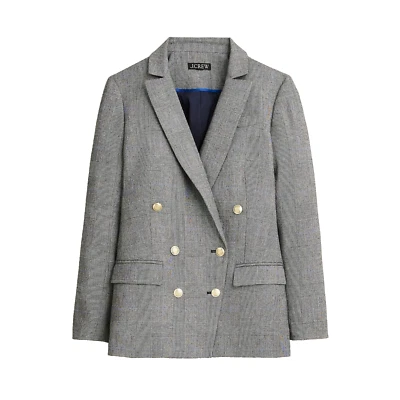 NWT J.Crew Brynn Blazer in Prince Of Wales Blue Plaid English Wool Blend 16 - Image 1 of 4