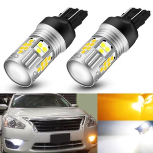 7443 Switchback White/Amber Front Turn Signal Light LED Bulbs For Nissan Altima - Picture 1 of 12