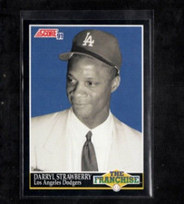 1991 Darryl Strawberry Score Baseball The Franchise LA Dodgers