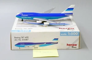Fantasy Frankfurt Airport ''99 Version'' B747-400 Herpa 1:500 Diecast 511087 - Picture 1 of 7