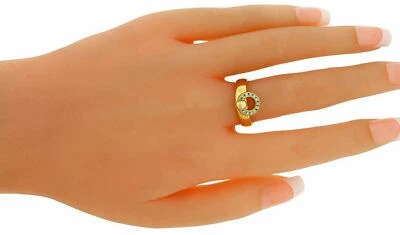 Anel com berloque de diamante Tiffany & Co em ouro amarelo 18k tamanho 6,25 - Imagem 1 de 3