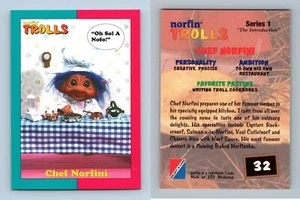Chef Norfini #32 Norfin Trolls Series 1 Collect-A-Card 1993 Trading Card - Picture 1 of 1