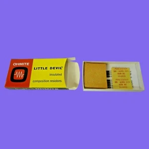 Ohmite RC07GF300J, 1/4 Watt, 30 Ohm, 5%, Carbon Composition Resistor (19 pc) Vtg - Picture 1 of 12